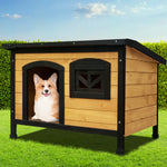 Load image into Gallery viewer, i.Pet Dog Kennel Extra Large Wooden Outdoor Indoor Puppy Pet House Cabin Crate Weatherproof