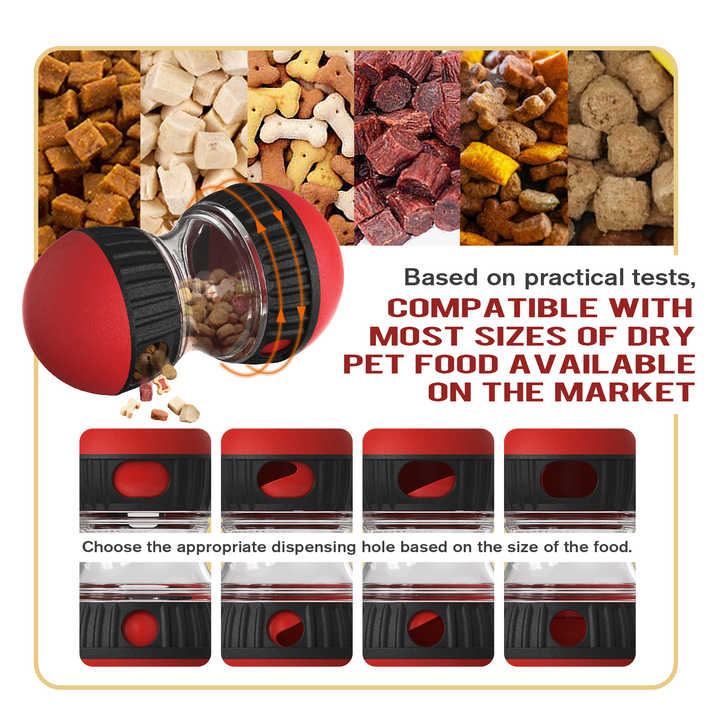 Interactive Dog Slow Feeder Toy - Food Dispenser Ball for Healthy Digestion