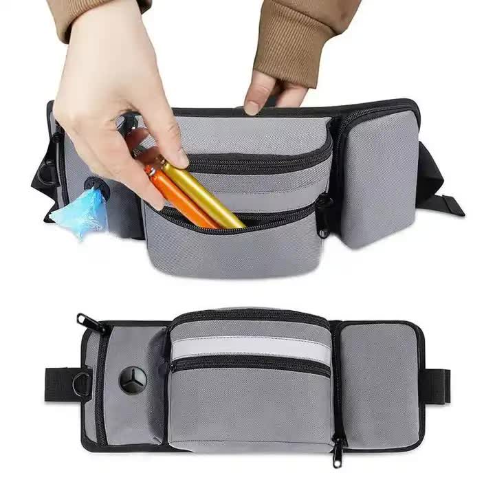 Portable Dog Training Bag - Multi-Function Pet Snack Pouch, Waste Bag Holder, and Training Waist Bag for Dog Walking and Outdoor Adventures