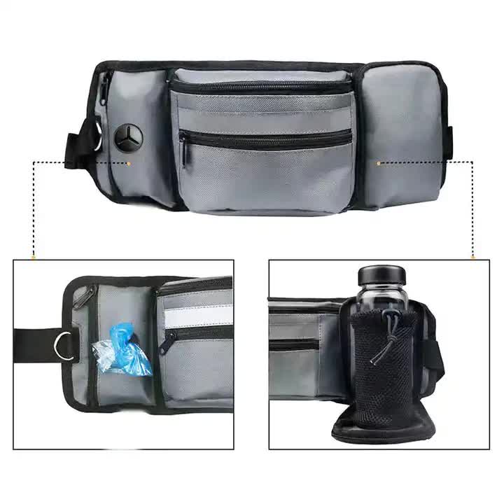 Portable Dog Training Bag - Multi-Function Pet Snack Pouch, Waste Bag Holder, and Training Waist Bag for Dog Walking and Outdoor Adventures