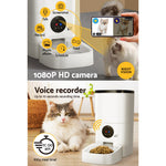 Load image into Gallery viewer, i.Pet Automatic Pet Feeder 6L Wifi Camera Dog Cat Smart Food Dispenser Timer