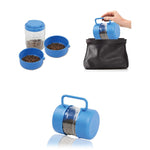 Load image into Gallery viewer, 3 In 1 Pet Travel Food Water Bowl Set Dog Cat Portable Feeding Carry Container
