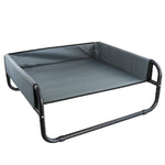 Load image into Gallery viewer, Grey / Black Large Dog Walled Suspension Trampoline Hammock Bed 85 x 85 x 33 cm Gray
