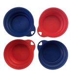 Load image into Gallery viewer, YES4PETS 4 x Pet Portable Folding Bowl Dog Cat Food Feeding Water Feeder Collapsable Travel
