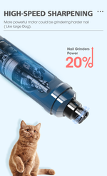 Load image into Gallery viewer, YES4PETS Electric Pet Dog Cat Quiet Nail Grinder Clipper Cutter Grooming Trimmer
