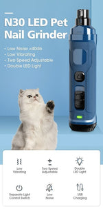 Load image into Gallery viewer, YES4PETS Electric Pet Dog Cat Quiet Nail Grinder Clipper Cutter Grooming Trimmer
