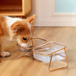 Load image into Gallery viewer, Pet Dog Cat Puppy Food Water Bowls Feeding Dishes 2 Large Bowl Dishwasher Safe
