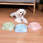 Load image into Gallery viewer, Dog-Bowl Dishes Slow-Feeder Large Pet-Eat Dogs Food-Nonslip Interactive - Pink