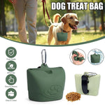 Load image into Gallery viewer, Portable Dog Food Bag Outdoor Walking Travel Feeding Pouch Pet Supplies - Light Green