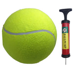 Load image into Gallery viewer, 10&quot; GIANT TENNIS BALL with BALL PUMP Air Inflator for Autographs Signatures
