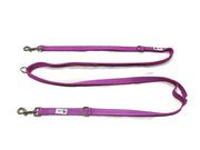 Multi Dog Lead - Nylon w/Reflective Stitching - Double Clip ,Coupler, Waist Belt, Short/Long, Quicktie - Moondidley Pets