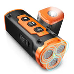 Load image into Gallery viewer, Orange Multifunctional Ultrasonic Dog Repeller &amp; Flashlight - Long-Range SOS Emergency Light
