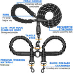 Load image into Gallery viewer, Pet Double-Ended Rope + 1.5M Leash - Easy to walk two dogs, tangle-free design
